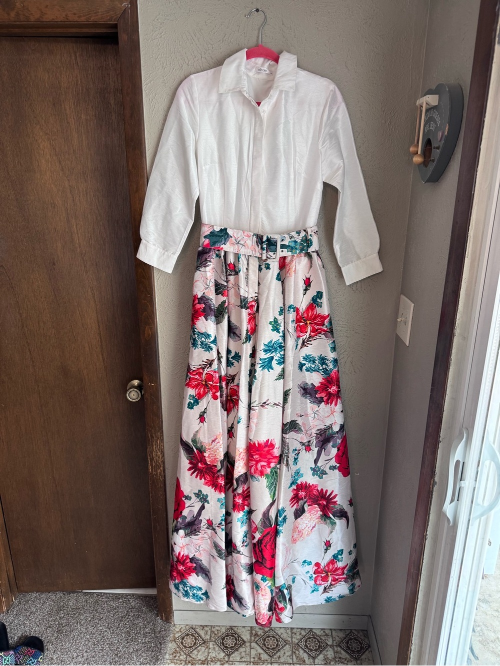 eShakti Floor length floral gown 12 Large